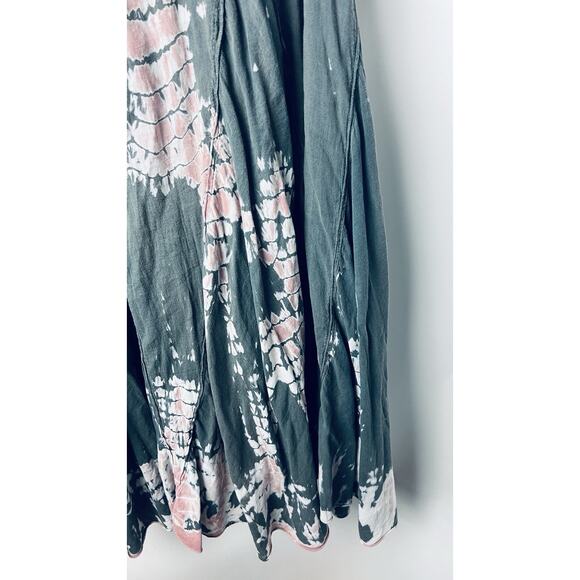 Cute Options Sz L Tie Dyed Maxi Skirt Boho Retro 80's Pull On Comfy Flowy - Picture 3 of 9